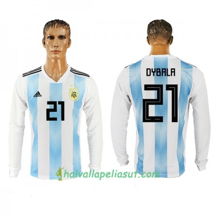 Jalkapallo Pelipaidat Argentiina Dybala 21 World Cup 2018 Kotipaita Pitkähihainen